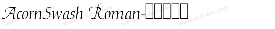 AcornSwash Roman字体转换